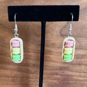 Macaroon Cookie Handmade Earrings